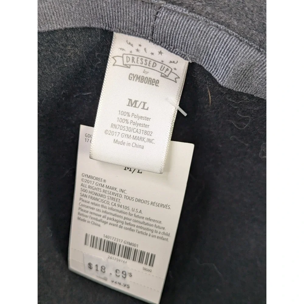 Gymboree Dressed Up Girls Hat Black White Lot Size M‎